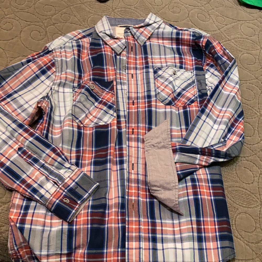 Plaid button down.